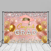 Aperturee - Luftballons Diamant Glitzer Pink Grad Fotografie Hintergrund